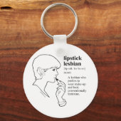LIPSTICK LESBIAN SCHLÜSSELANHÄNGER (Vorderseite)