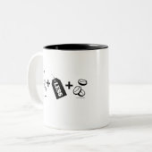 Lipstick Lesbian Zweifarbige Tasse (Vorderseite Links)