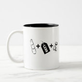 Lipstick Lesbian Zweifarbige Tasse (Links)