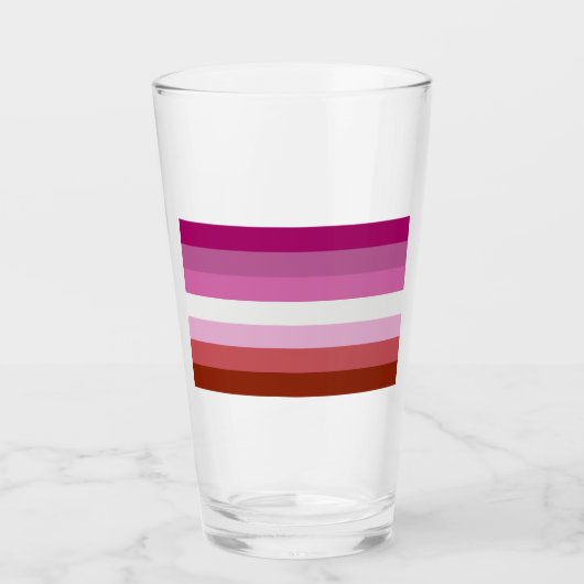 Lipstick Lesbische Farben - Glas (Vorderseite)