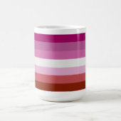 Lipstick Lesbische Farben - Kaffeetasse (Mittel)