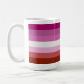Lipstick Lesbische Farben - Kaffeetasse (Links)