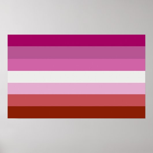 Lipstick Lesbische Farben - Poster (Vorne)