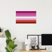 Lipstick Lesbische Farben - Poster (Heimbüro)