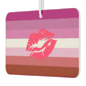 Lipstick Lesbische Flagge Autolufterfrischer (Links)