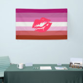 Lipstick Lesbische Flagge Banner (Messeveranstaltung)