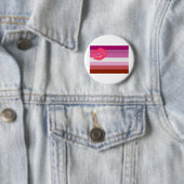 Lipstick Lesbische Flagge Button (Beispiel)