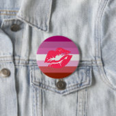 Lipstick Lesbische Flagge Button (Beispiel)