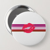 Lipstick Lesbische Flagge Button (Vorne & Hinten)