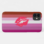 Lipstick Lesbische Flagge Case-Mate iPhone Hülle (Rückseite (Horizontal))