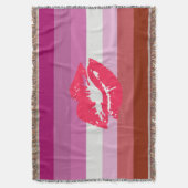 Lipstick Lesbische Flagge Decke (Vorderseite Vertikal)