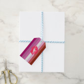Lipstick Lesbische Flagge Geschenkanhänger (Mit Garn)