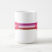 Lipstick Lesbische Flagge Kaffeetasse (Mittel)