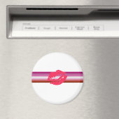 Lipstick Lesbische Flagge Magnet (In Situ (Geschirrspüler))