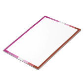 Lipstick Lesbische Flagge Notizblock (angewinkelt)