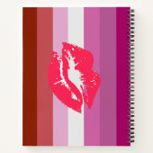 Lipstick Lesbische Flagge Notizblock (Rückseite)