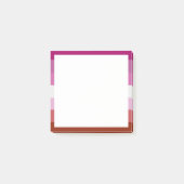 Lipstick Lesbische Flagge Post-it Klebezettel (Vorderseite)