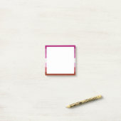Lipstick Lesbische Flagge Post-it Klebezettel (Auf Schreibtisch)