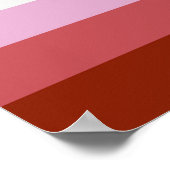 Lipstick Lesbische Flagge Poster (Ecke)