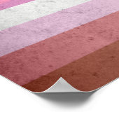 Lipstick Lesbische Flagge Poster (Ecke)