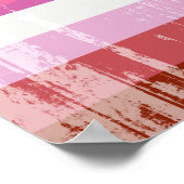 Lipstick Lesbische Flagge Poster (Ecke)