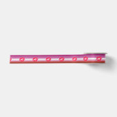 Lipstick Lesbische Flagge Satinband (Vorderseite)