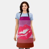 Lipstick Lesbische Flagge Schürze (Getragen)