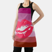 Lipstick Lesbische Flagge Schürze (InSitu)