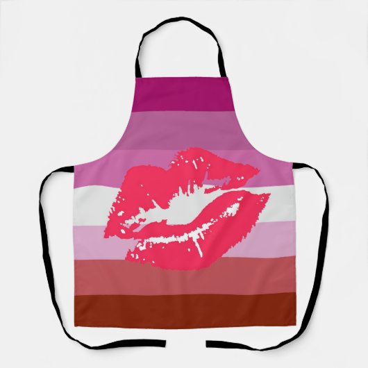 Lipstick Lesbische Flagge Schürze (Vorderseite)
