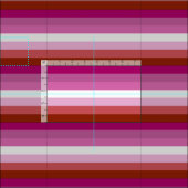 Lipstick Lesbische Flagge Stoff (Kachel)