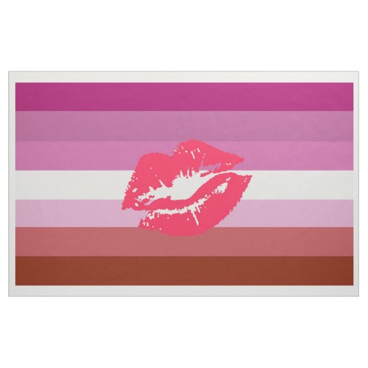 Lipstick Lesbische Flagge Stoff (Yard (91,4 cm))