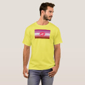 Lipstick Lesbische Flagge T-Shirt (Vorne ganz)