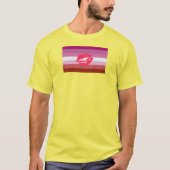 Lipstick Lesbische Flagge T-Shirt (Vorderseite)