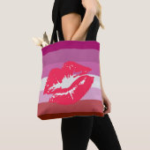 Lipstick Lesbische Flagge Tasche (Von Nahem)