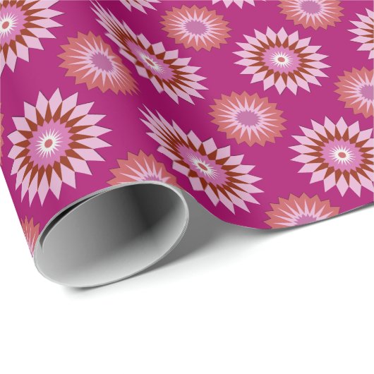 Lipstick lesbische Stolzfarben / rosa Blume Geschenkpapier (Rolleneckpunkt)