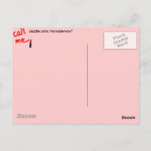 Lipstick-Liebe Postkarte (Rückseite)