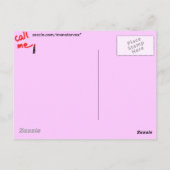 Lipstick-Liebe Postkarte (Rückseite)