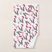 Lipstick Lippen Badezimmer Handtuchhalter Set (Handtuch)