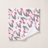 Lipstick Lippen Badezimmer Handtuchhalter Set (Waschlappen)