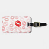 Lipstick-Lippen Gepäckanhänger (Vorderseite horizontal)