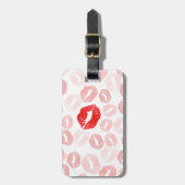 Lipstick-Lippen Gepäckanhänger (Vorderseite vertikal)