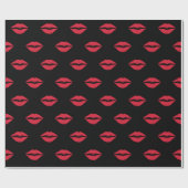 Lipstick Lips Geschenkwrap Geschenkpapier (Flach)