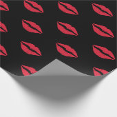 Lipstick Lips Geschenkwrap Geschenkpapier (Ecke)
