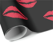Lipstick Lips Geschenkwrap Geschenkpapier (Rolleneckpunkt)