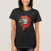 Lipstick Lips Lipstick Makeup Artist T-Shirt (Vorderseite)