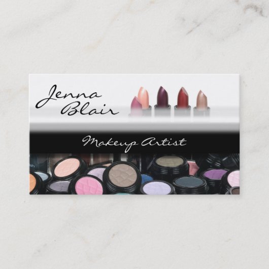 Lipstick Makeup Artist Business Card Visitenkarte (Vorderseite)