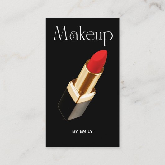 Lipstick Makeup Artist Visitenkarte (Vorderseite)
