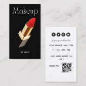 Lipstick Makeup Artist Visitenkarte (Vorne/Hinten)