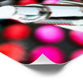 Lipstick Makeup Fashion Design Poster (Ecke)