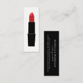 Lipstick Mini Visitenkarte (Vorne/Hinten)